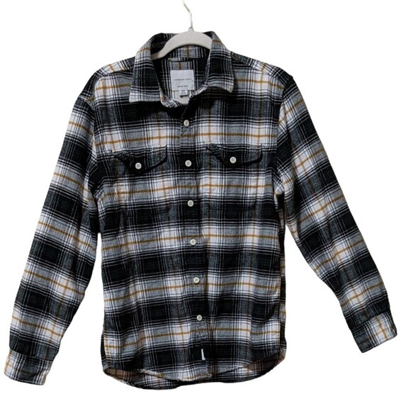 American Eagle super soft plaid button front casual flannel shift size Medium - Picture 10 of 10